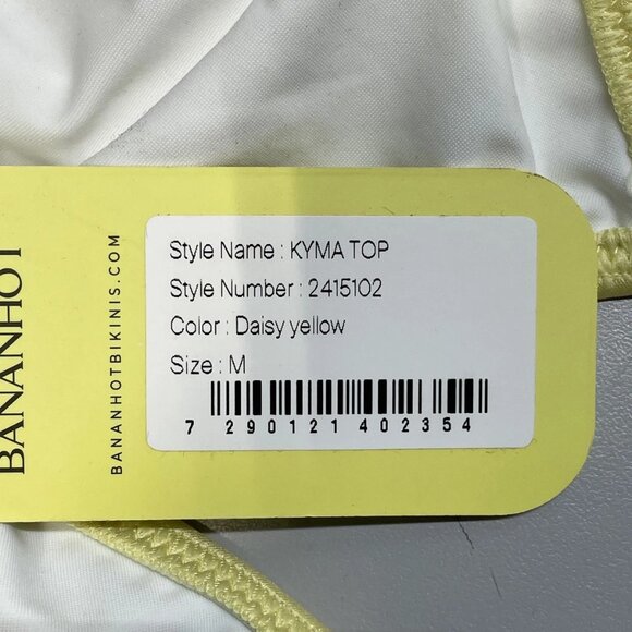 Bananhot Kyma String Bikini Top • Size M • Yellow - Picture 6 of 7